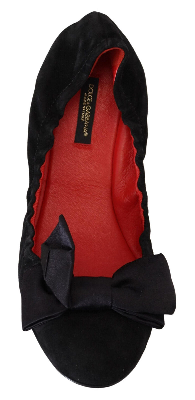 Elegante schwarze Wildleder-Ballerinas