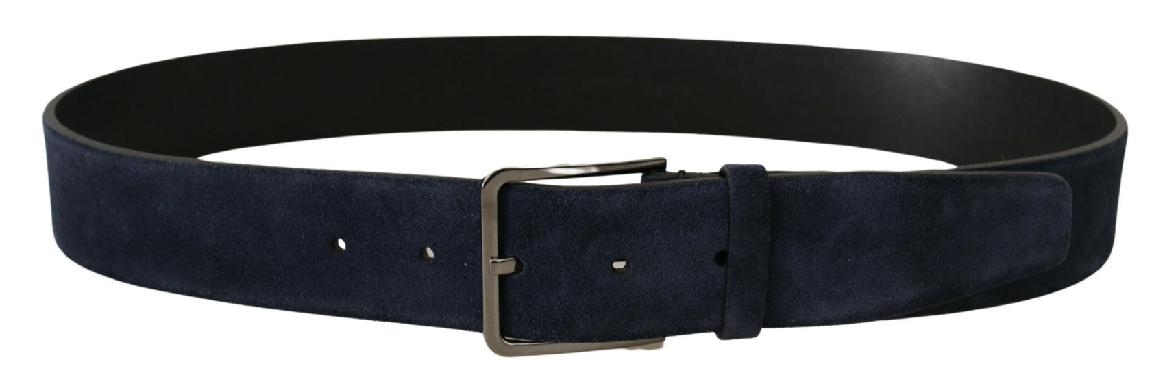 Cintura in pelle di velluto Navy Elegance