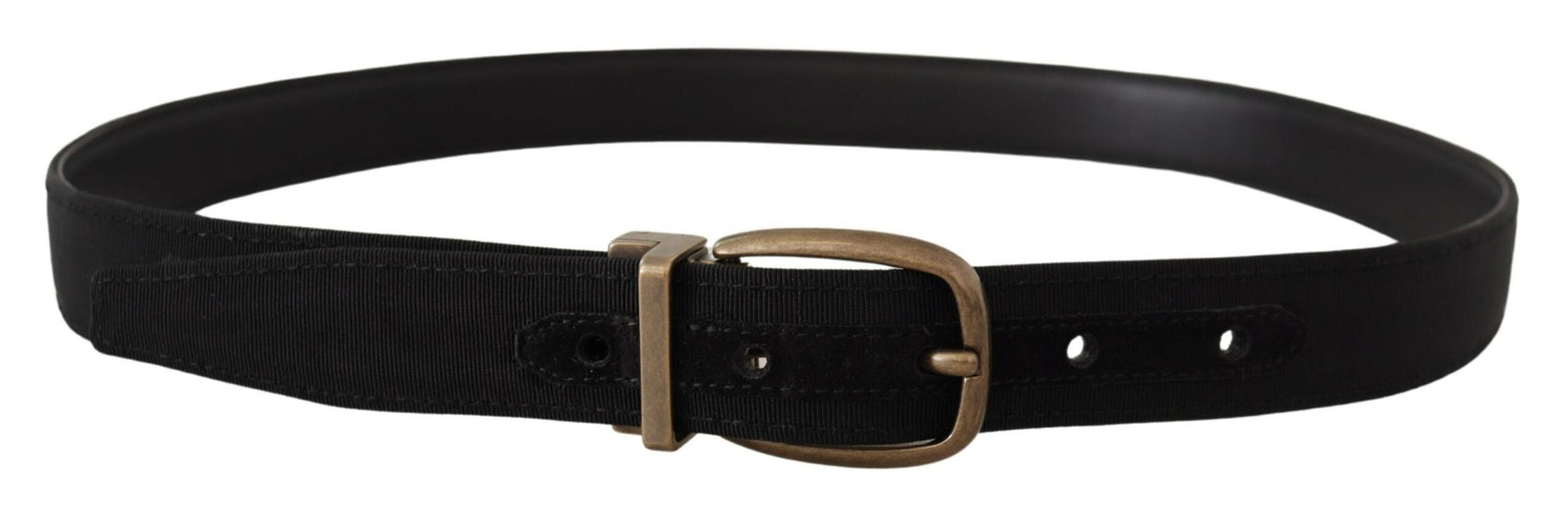 Cintura elegante in pelle grosgrain - Nero