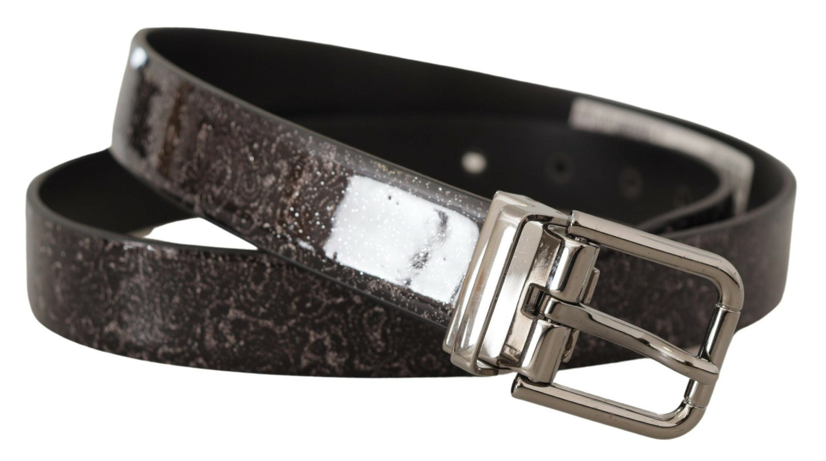 Cintura in pelle grosgrain elegante con fibbia in metallo