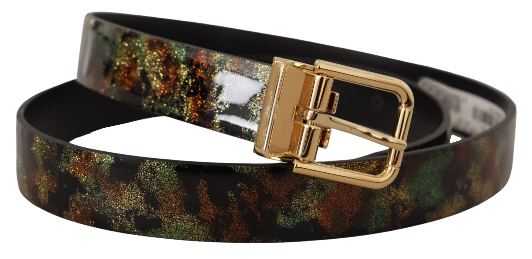 Elegante cintura in pelle con fibbia in bronzo