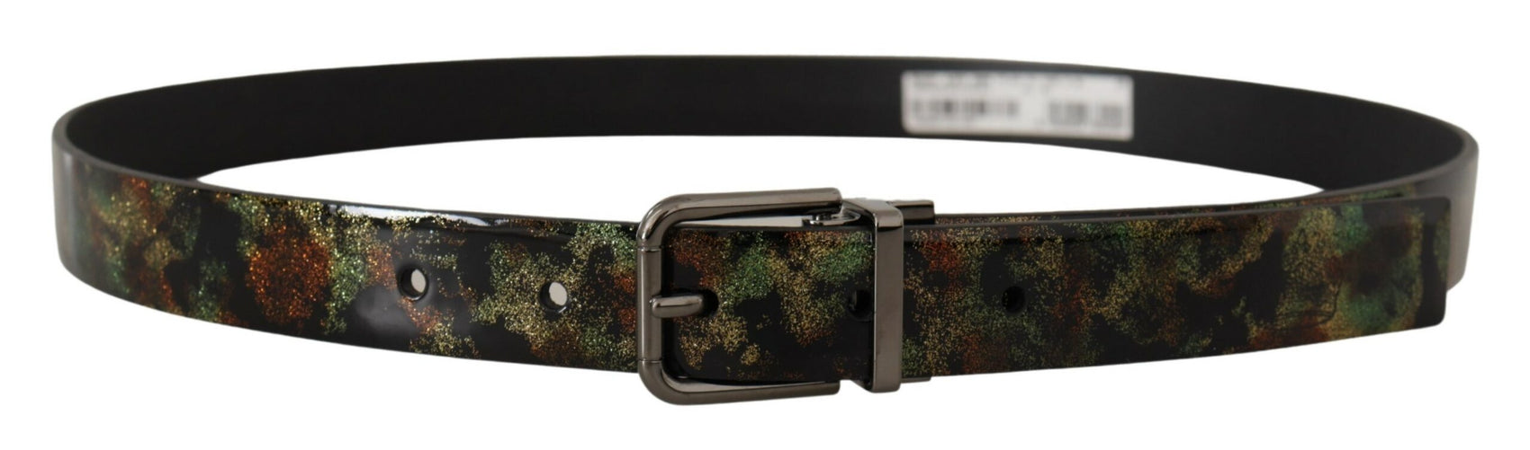 Elegante cintura in pelle bicolore