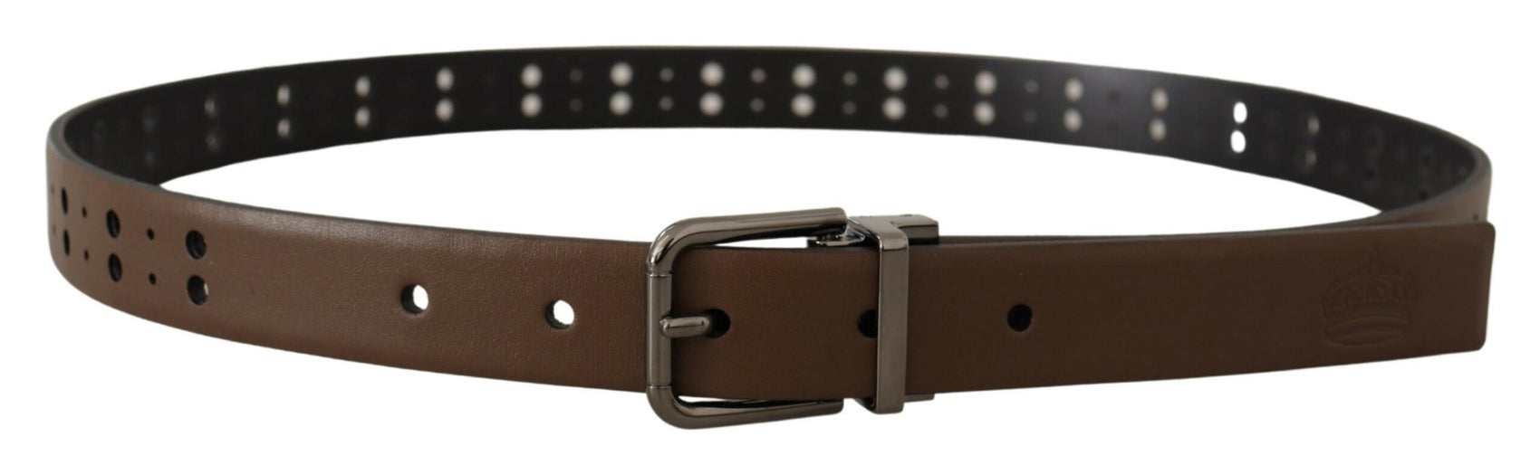Elegante cintura in pelle con fibbia in metallo
