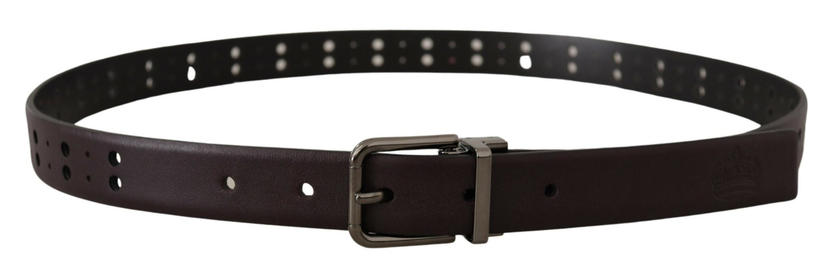 Cintura in pelle bordeaux Elegance
