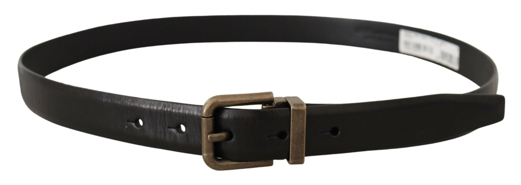 Cintura elegante in pelle di vitello nera