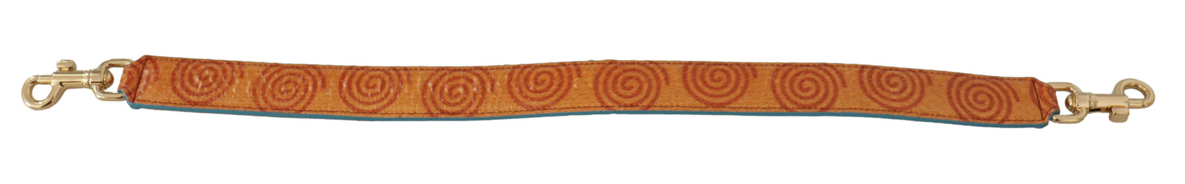 Elegante accessorio con tracolla in pelle arancione