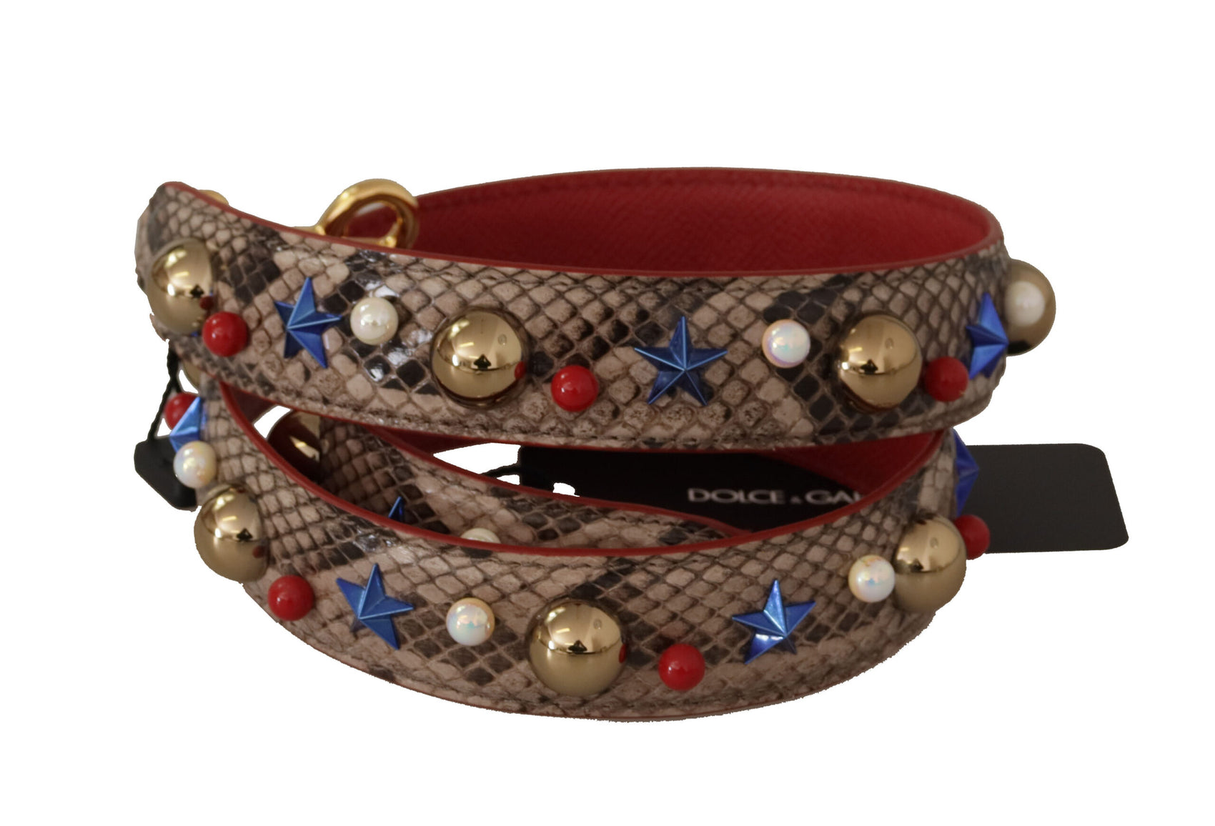 Elegante tracolla in pelle di pitone