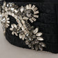 Elegant Rhinestone-Embellished Silk Belt