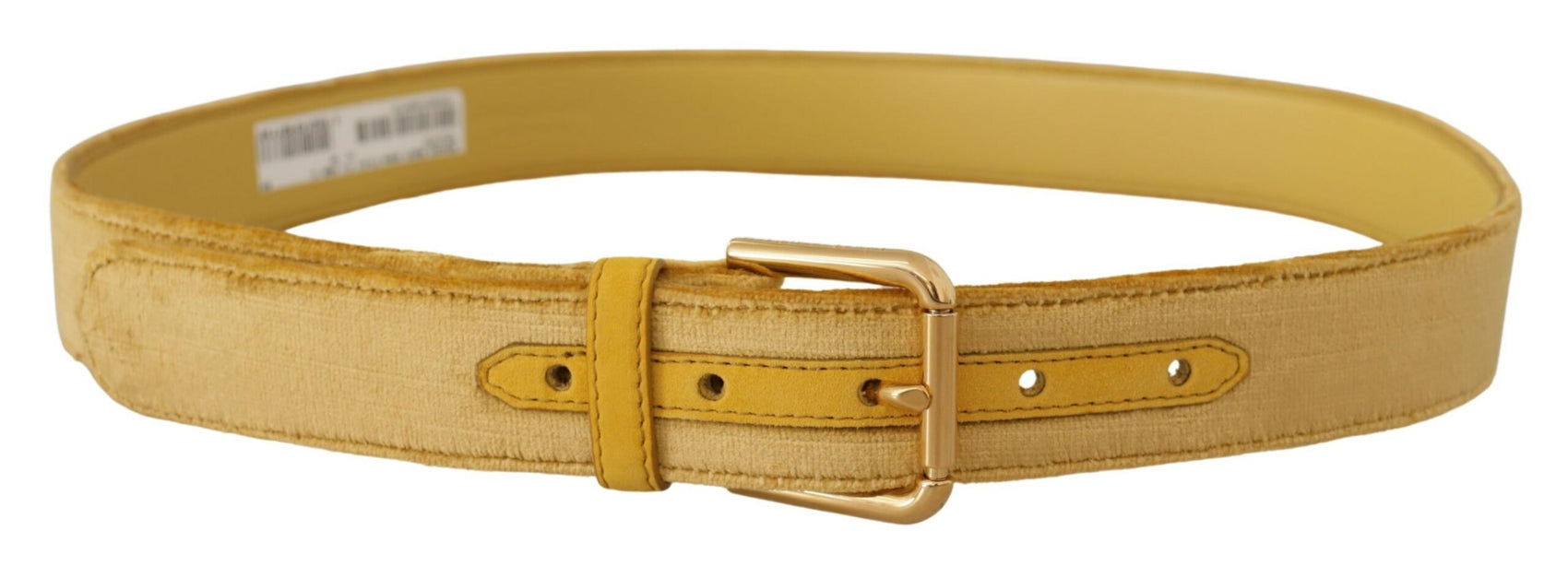 Eleganter Designer-Gürtel aus Samt mit goldener Schnalle