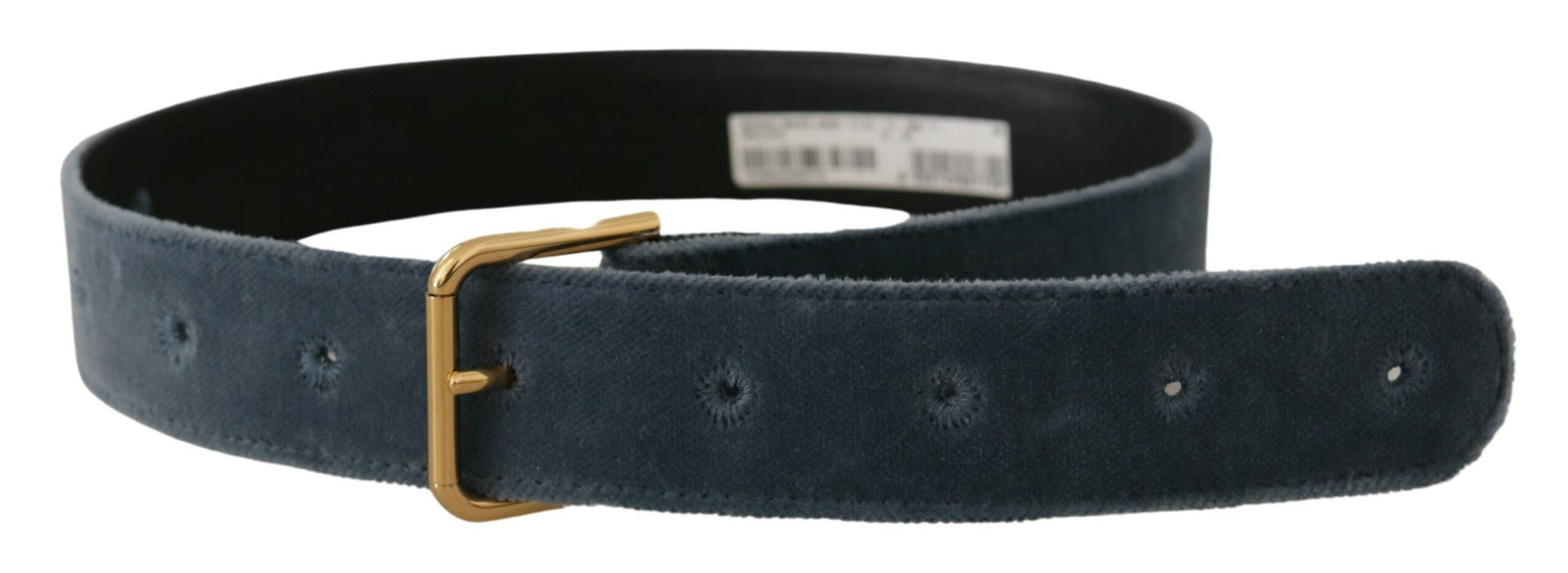 Eleganter Designer-Gürtel aus marineblauem Samt