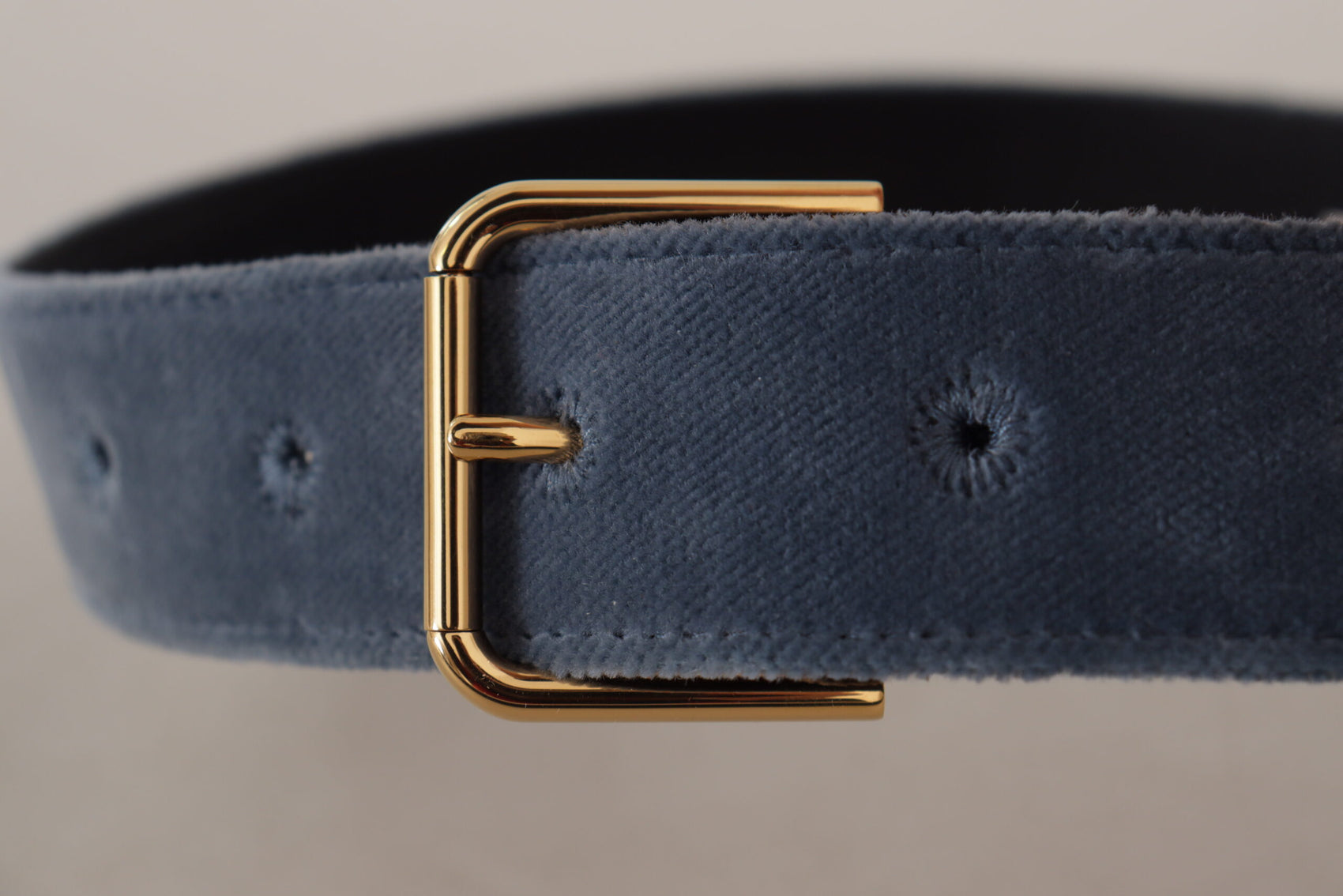 Eleganter Designer-Gürtel aus marineblauem Samt