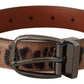 Elegant Engraved Leather Belt - Timeless Style