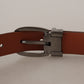 Elegant Engraved Leather Belt - Timeless Style