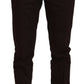 Elegant Brown Cotton Blend Trousers