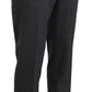 Elegant Checkered Wool Dress Pants for Men