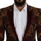 Elegant Multicolor Wool Blend Blazer