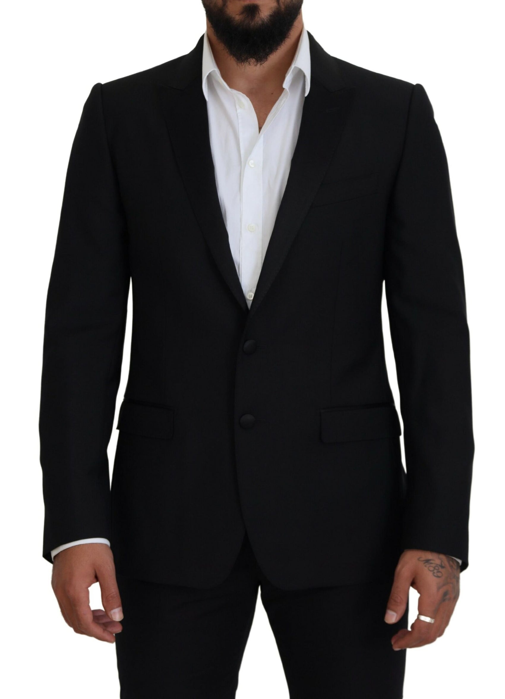 Elegante blazer formale nero Martini