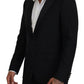 Elegant Martini Black Formal Blazer