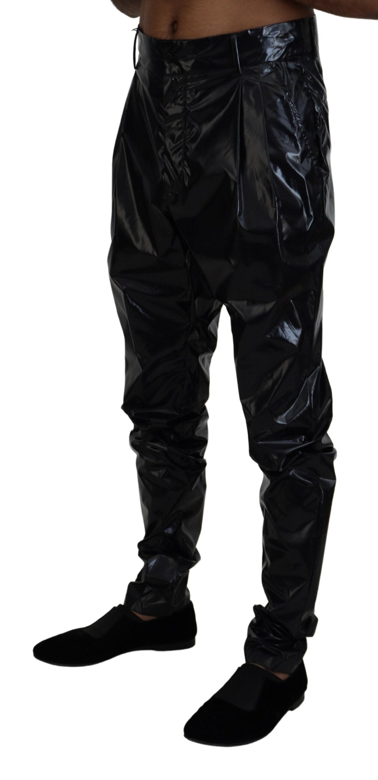 Elegante italienische schwarze MainLine-Hose