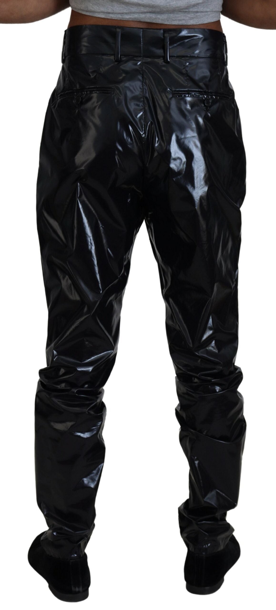 Elegante italienische schwarze MainLine-Hose