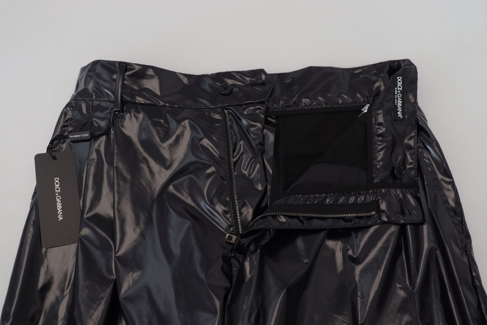 Elegante italienische schwarze MainLine-Hose