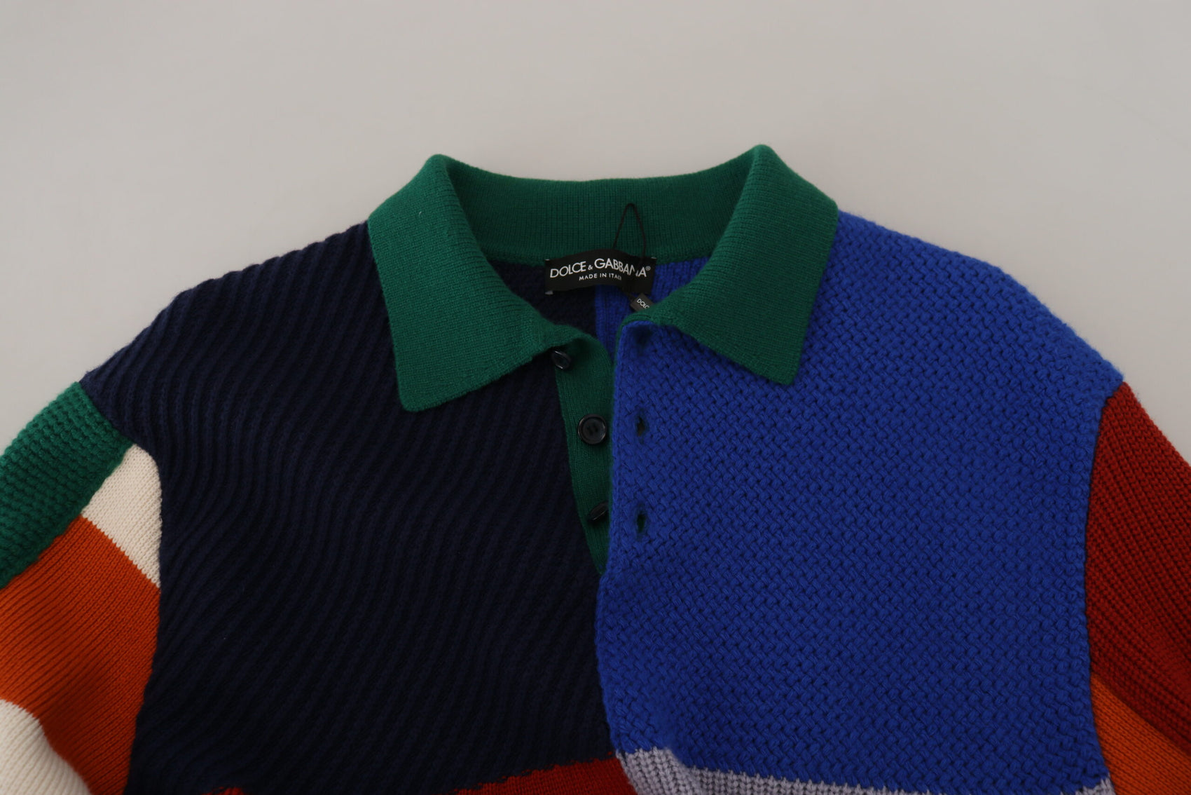 Maglione pullover a righe multicolori