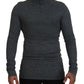 Elegante maglione pullover grigio scuro