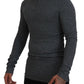 Elegante maglione pullover grigio scuro