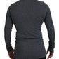 Elegante maglione pullover grigio scuro