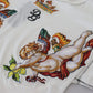 Elegantes weißes T-Shirt aus Baumwoll-Seiden-Mischgewebe