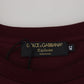 Elegantes kastanienbraunes Freizeit-T-Shirt mit Rundhalsausschnitt