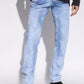 Light Blue Cotton Men Jeans