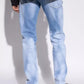 Light Blue Cotton Men Jeans