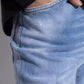 Light Blue Cotton Men Jeans