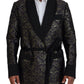 Gold Jacquard Robe Jacket