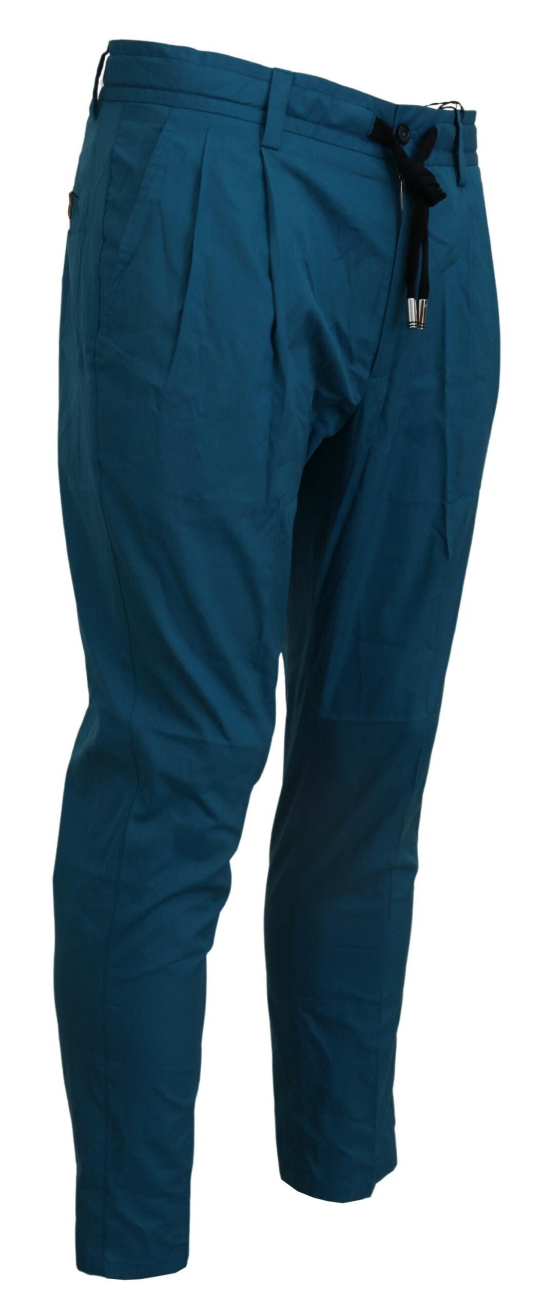 Lässige blaue Chinohose