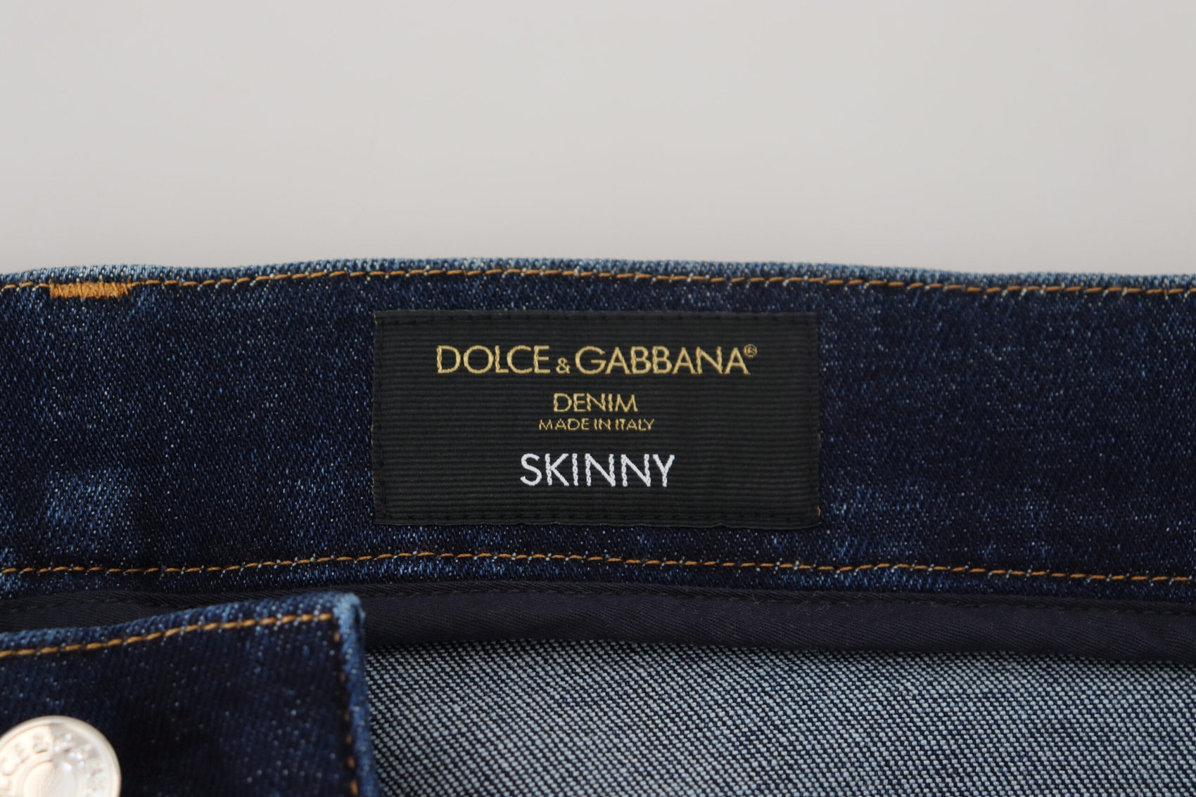Elegante Slim Fit Dunkelblaue Denim-Jeans