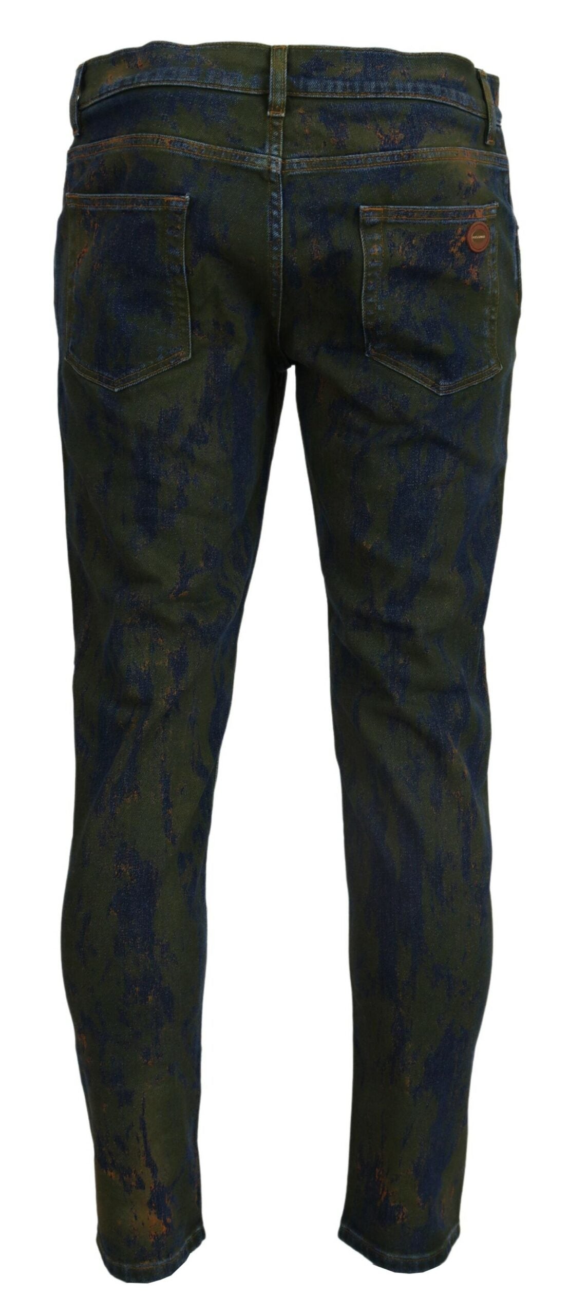 Schicke Slim-Fit Denim Jeans in Green Wash