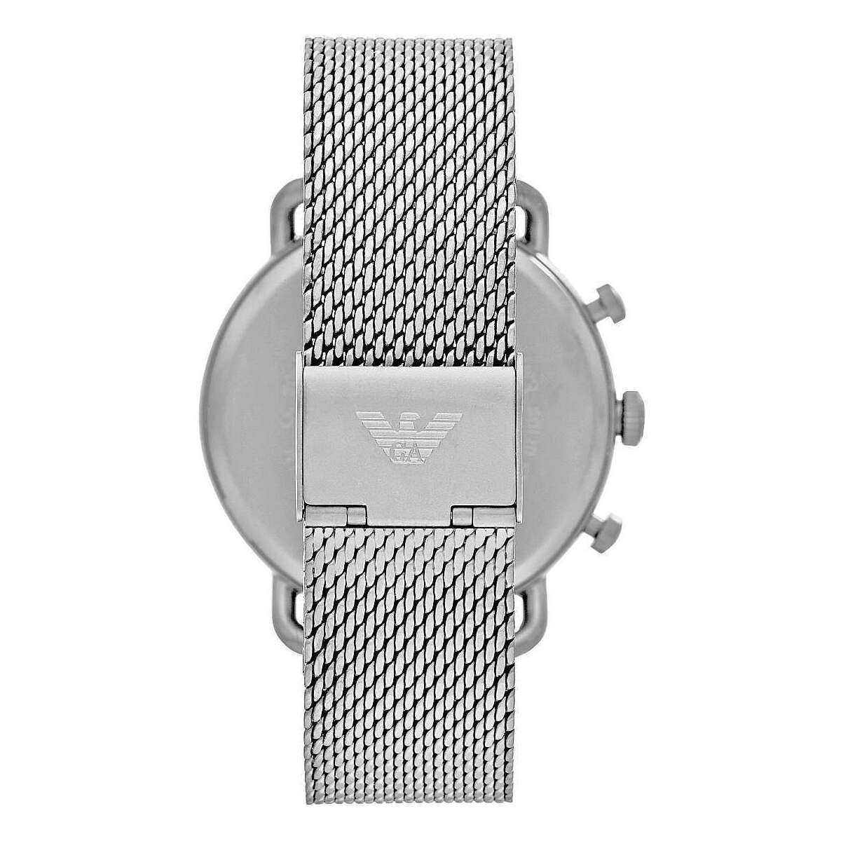 Edler Chronograph aus silbernem Stahl