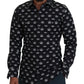 Elegantes Slim Fit-Hemd mit Kronen-Print