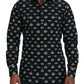 Elegantes Slim Fit-Hemd mit Kronen-Print