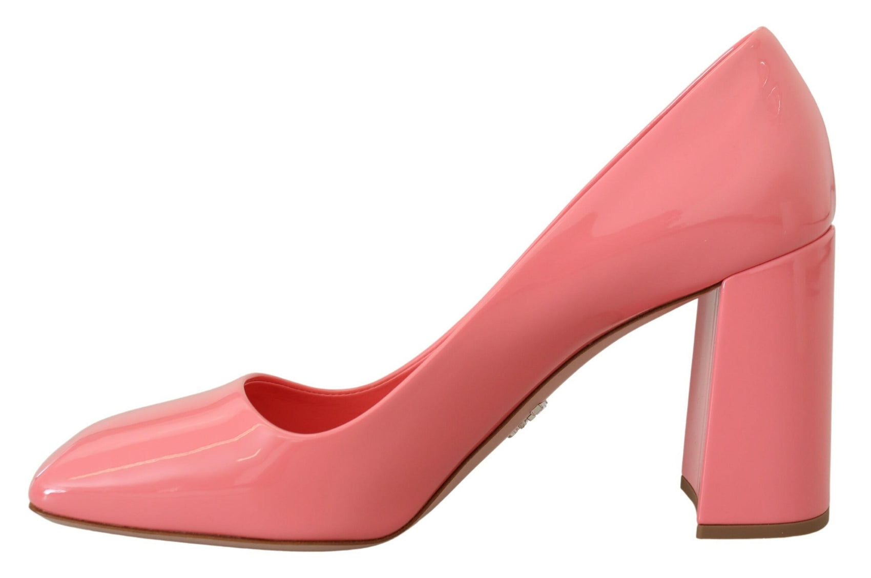 Eleganti tacchi rosa con punta quadrata