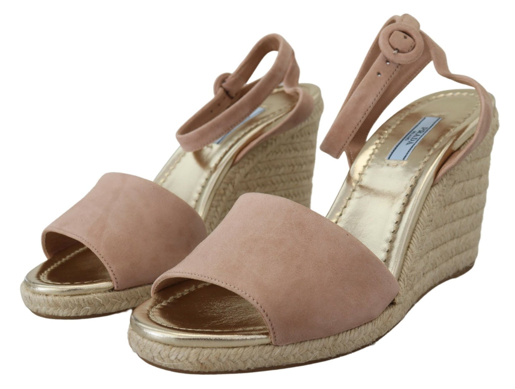 Elegante Wildleder-Sandalen mit Knöchelriemen und Keilabsatz