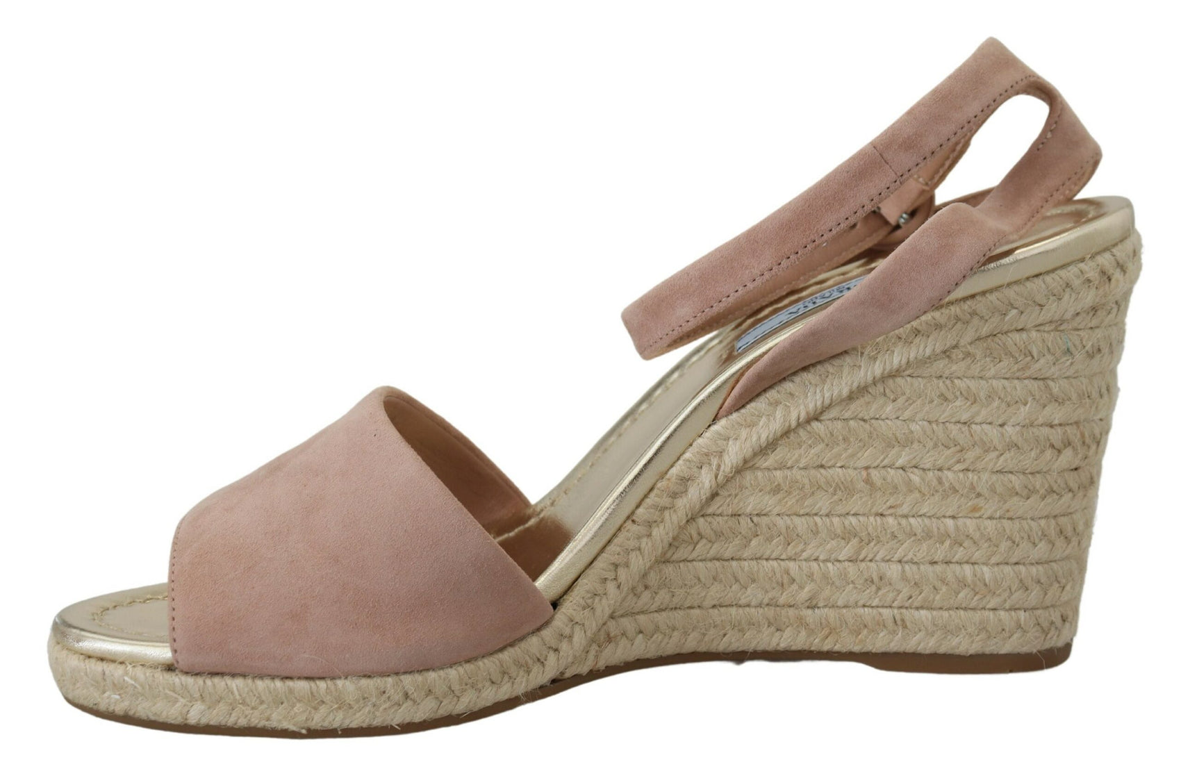 Elegante Wildleder-Sandalen mit Knöchelriemen und Keilabsatz