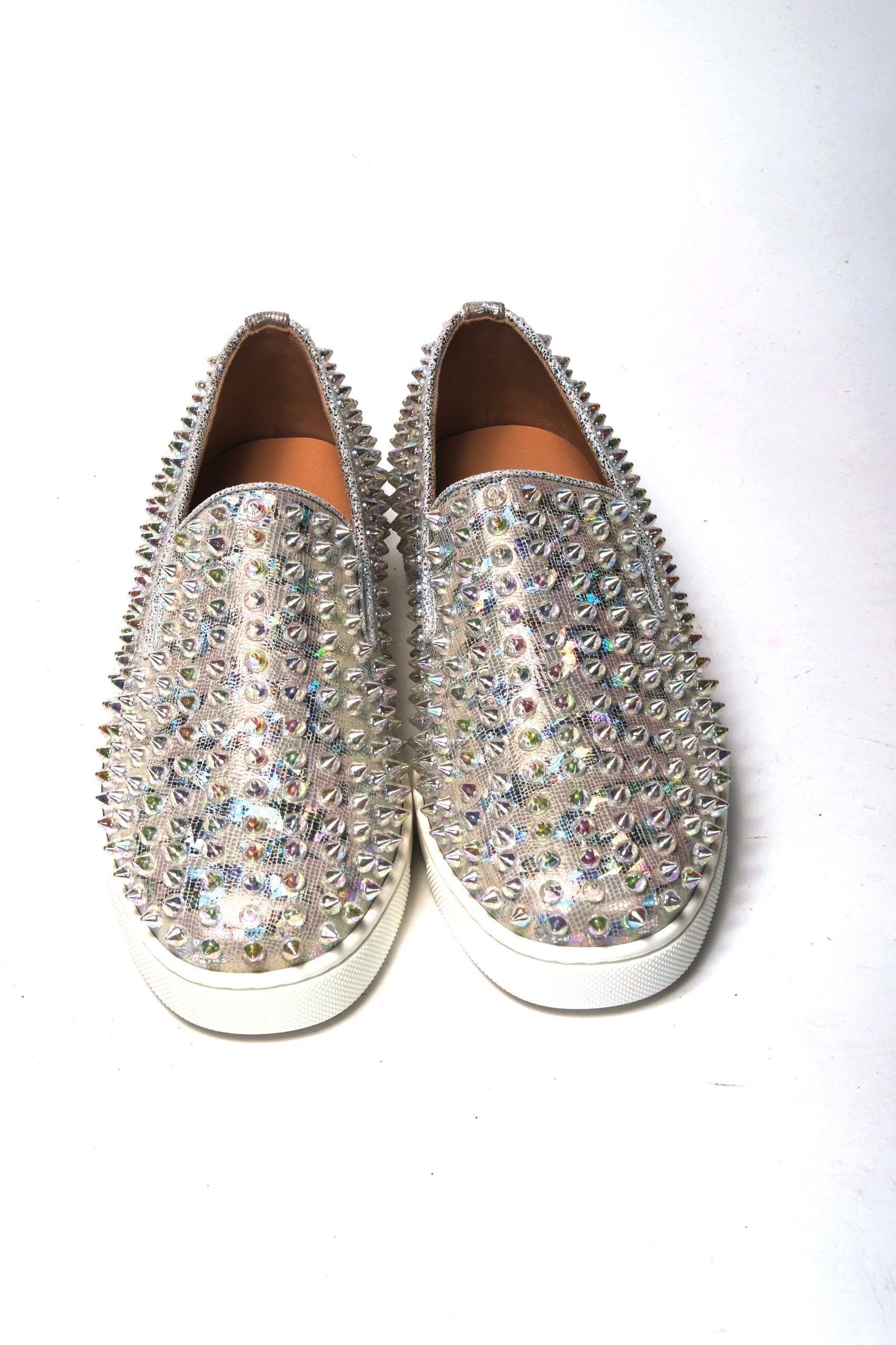 Weißer/transparenter Ab Roller Boat Damen-Sneaker mit flachem Absatz
