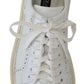 Elegant White Low Top Oxford Sneakers