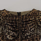 Elegantes, figurbetontes Midikleid mit Leopardenmuster