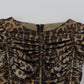 Elegantes, figurbetontes Midikleid mit Leopardenmuster
