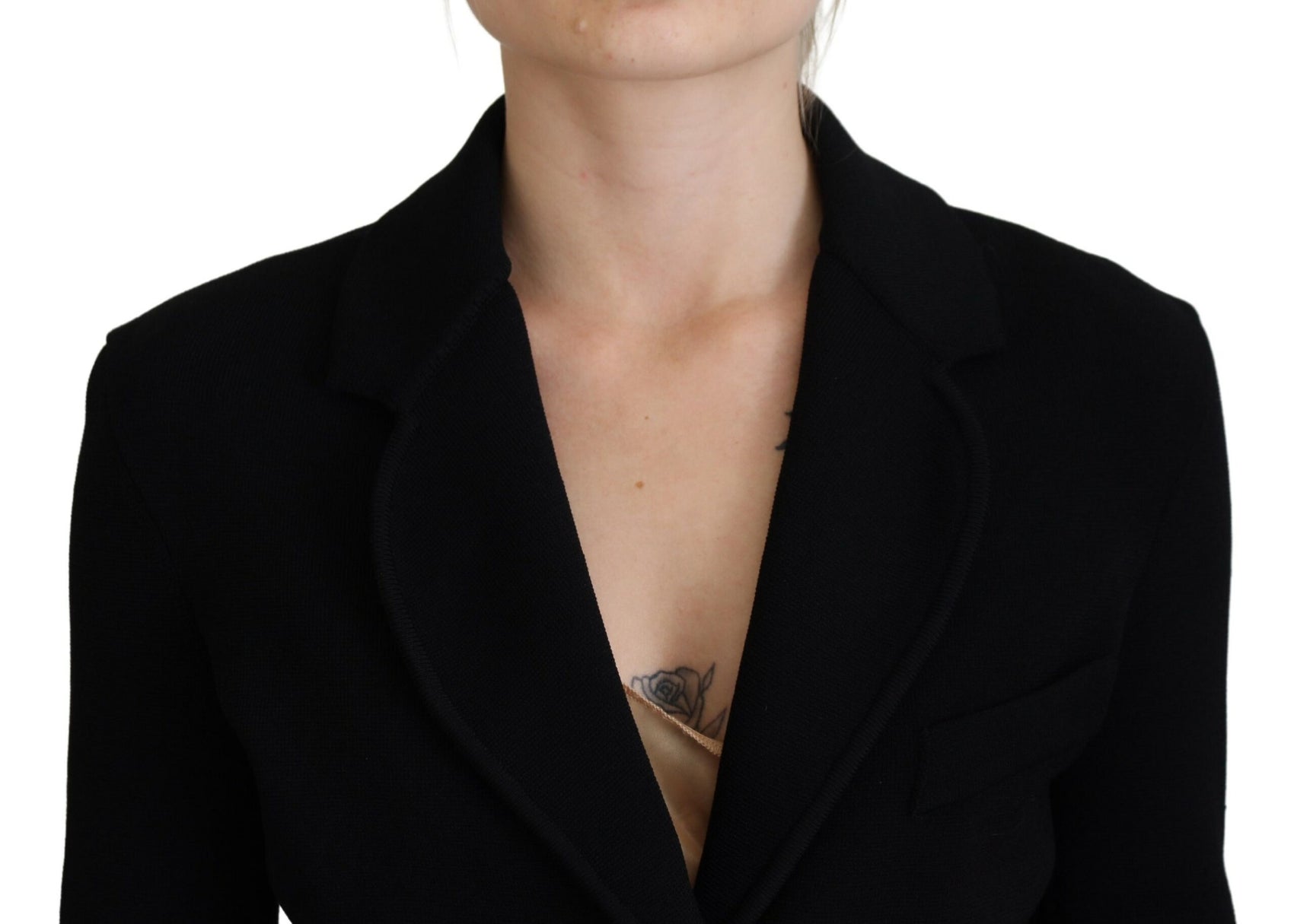 Elegante giacca nera a maniche lunghe