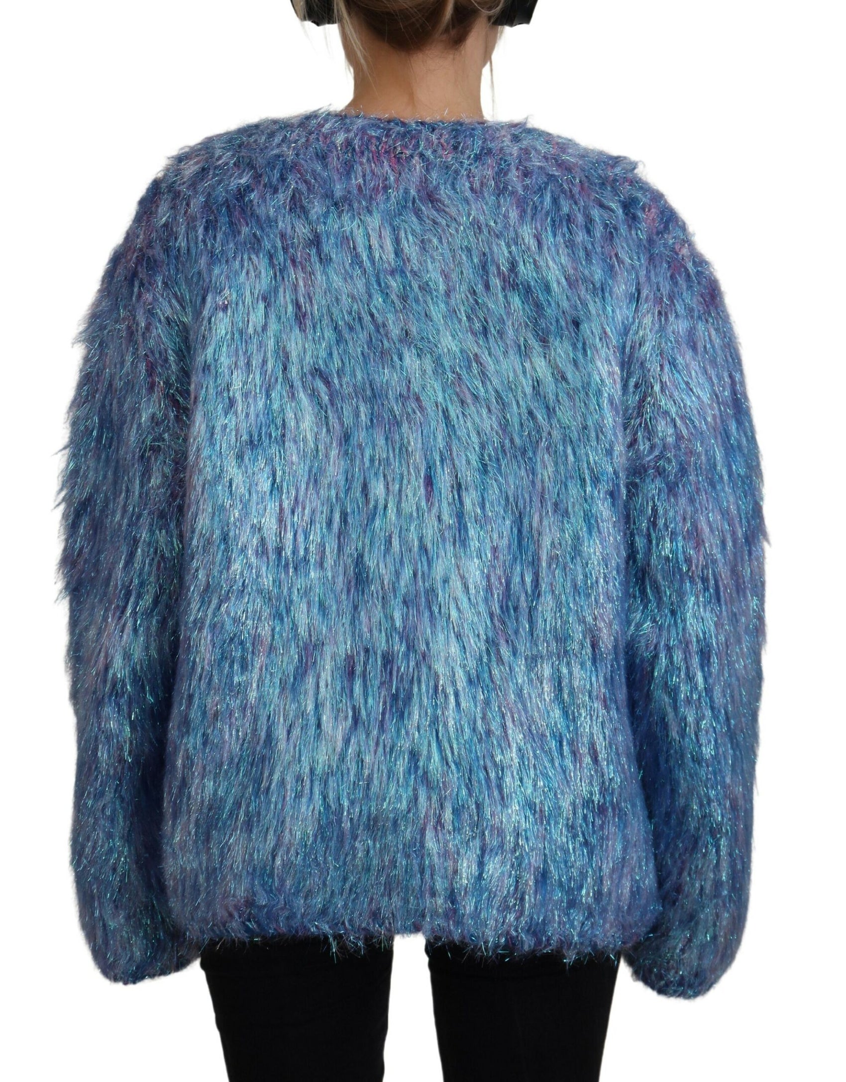 Elegante giacca multicolore a maniche lunghe